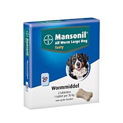 Mansonil All Worm Large Dog Tasty 2 tabl
