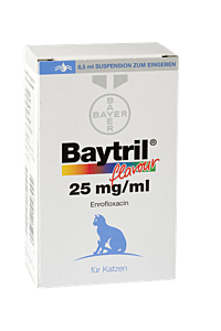 Baytril Flavour 25mg/ml oral supension for cats 8,5ml