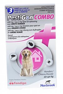 Pestigon combo 268/241,2mg Spot-On grote honden 3 pip LVT ON