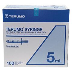 Terumo spuiten 3-delig 5ml Luer Lock 100 stuks