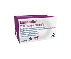 Equibactin 250/50 mg/g orale poeder 10 x 60 gam