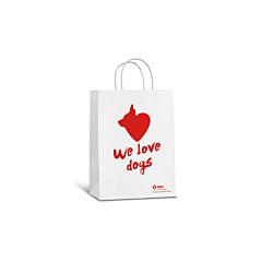 PapierenTas We love Dogs, We love Cats per stuk