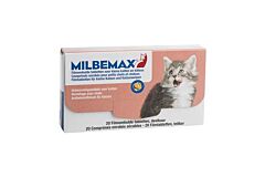 Milbemax smakelijke tab kleine kat/kitten 2 x 10 st.