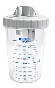 Afzuigpomp fles macralon compleet 1000 ml