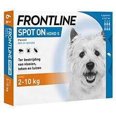 Frontline Spot On Hond S (2-10kg) 6 pipetten