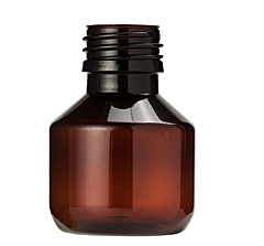 Medicijnfles 50 ml bruin z/dop à 99 stuks