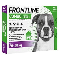 Frontline Combo Spot On Hond L (20-40 kg) 3 x 1 pipet