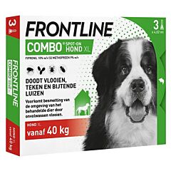 Frontline Combo Spot On Hond XL (40-60kg) 3 x 1 pipet