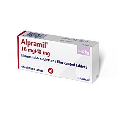 Alpramil 16/40 mg tablet kat 4-8 kg (1 x 4 tabletten)
