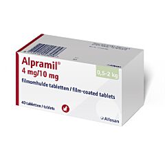 Alpramil 4/10 mg tablet. kat 0,5 - 2 kg (10x4 tabletten).