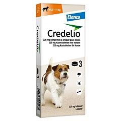 Credelio Hond 225 mg 3 kauwtabletten (>5,5–11 kg)