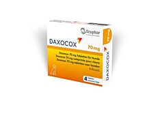 Daxocox 70 mg tabletten voor honden, 4 tabletten