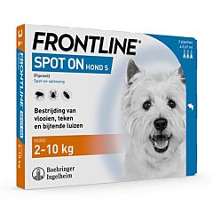 Frontline Spot On Hond S (2-10kg) 3 pipetten
