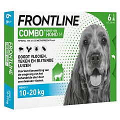 Frontline Combo Spot-on Hond M (10-20kg) 6 pipetten
