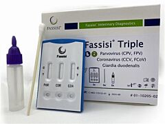 Fassisi Triple (Diarree) Sneltest Giardia, Parvo, Corona 1st