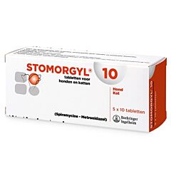 Stomorgyl-10 5 x 10 tabletten