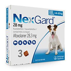 Nexgard M (4-10kg) 3 kauwtabletten