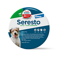 Seresto band voor kleine honden < 8kg 38cm (2-banden)