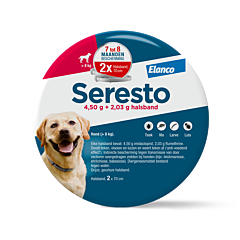 Seresto band voor grote honden > 8kg 70cm (2-banden)