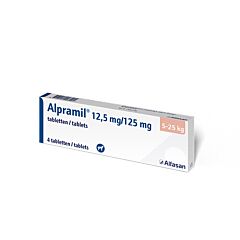 Alpramil 12,5/125 mg tablet hond 1 x 4 tabletten