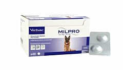 Milpro hond > 5 kg smakelijke tabletten 48 stuks