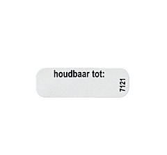 Sticker UDA, wit label, 1000 stuks per rol
