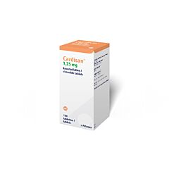 Cardisan 1,25 mg 10 x 10 kauwtabletten