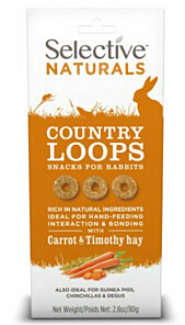 Selective Naturals Country Loops Carrot&Timothy Hay 4x80g
