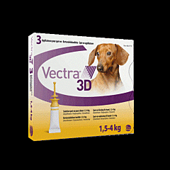 Vectra 3D Dog XS 1,5 - 4 kg 3 pipetten