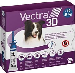 Vectra 3D Dog M 10 - 25 kg 3 pipetten
