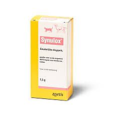 Synulox smakelijke druppels 40/10 mg/ml 1,5 gram
