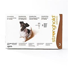Stronghold bruin 60 mg 5,1- 10 kg 3 tubes