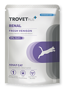 TROVETPLUS Pouch Cat Renal Venison 12x85 gr.