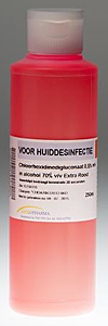 Chloorhexidinedigluconaat 0,5% in alcohol 70% 1000ml rood