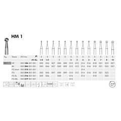 Meisinger Hm Boren Fg 1/014 HM1-314-014 ref:500 314 (5stuks)