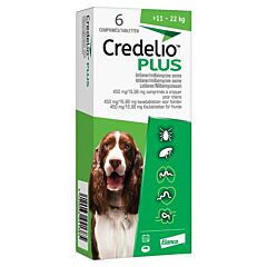 Credelio Plus 450mg/16,88mg Hond (>11-22kg) 6 tbl.
