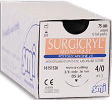 Surgicryl monofast ep-2 usp 3-0 hr17 75 cm 12 stuks