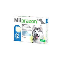 Milprazon hond 12,5 mg / 125 mg 2 tabl.