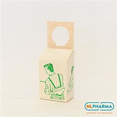 Nekband+schroefdop tbv vaccinatie, groen