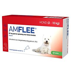 Amflee 67 mg spot-on hond S 3 pipetten