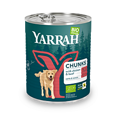 Yarrah Bio Hond Brokjes in Saus Rund 6x820 g. UITVERK.