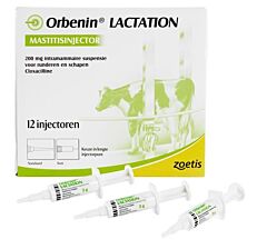 Orbenin lactation 200mg, 12 injectoren