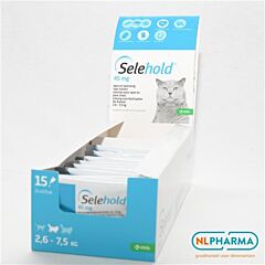 Selehold 45 mg spot-on kat 2,6-7,5kg 15 pipet ACTIE 10%