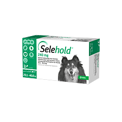 Selehold 240mg spot-on hond 20,1–40,0kg  3 pipet ACTIE 10%