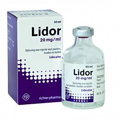 Lidor 20mg/ml injectie 50ml (Lidocaïne)