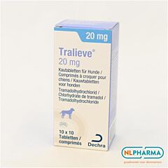 Tralieve 20 mg 10 x 10 smakelijke tab.