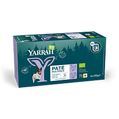 Yarrah Bio MultiPack Hond Kip/Kalkoen 6x150 g. UITVERK.