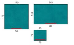 Afdekdoek Raucodrape PRO 150x250cm 2lgs Plus 14x  UITVE