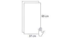  Steriele cellulose absorberende handdoeken 150 x 2stuks