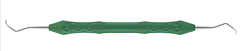 Tandsteenkrabber curette gracey ergo.handvat groen DB392R